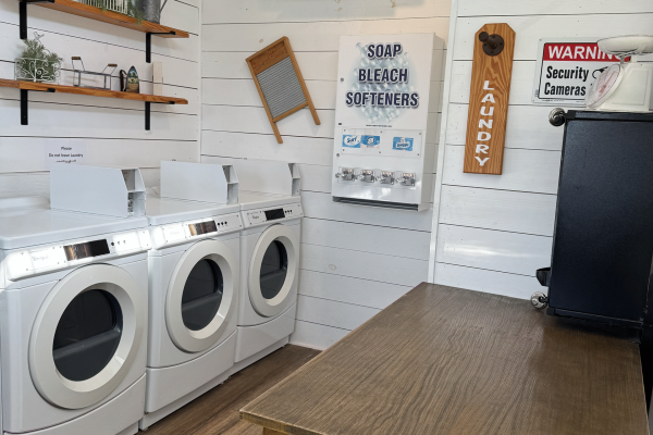 laundry1 Clean laundry room with washers and dryers at Country Oasis RV Park