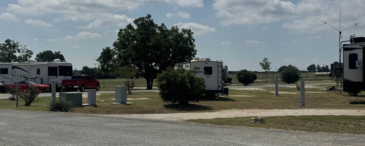RV travelers enjoying a spring stay at Country Oasis RV Park near Austin Texas while exploring Central Texas communities