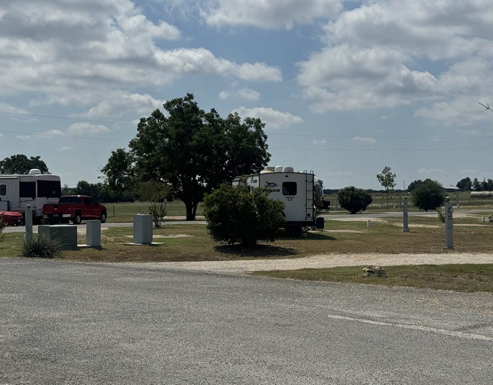 RV travelers enjoying a spring stay at Country Oasis RV Park near Austin Texas while exploring Central Texas communities