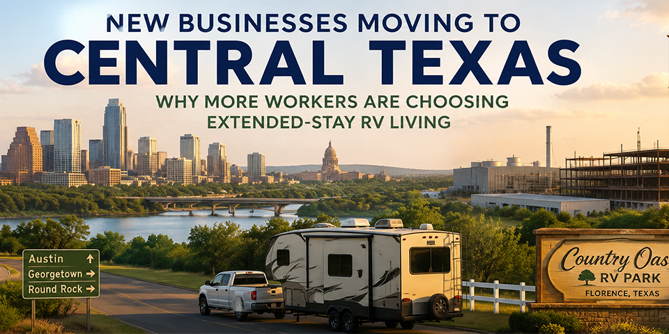 Construction and business growth creating demand for extended-stay RV living in Central Texas