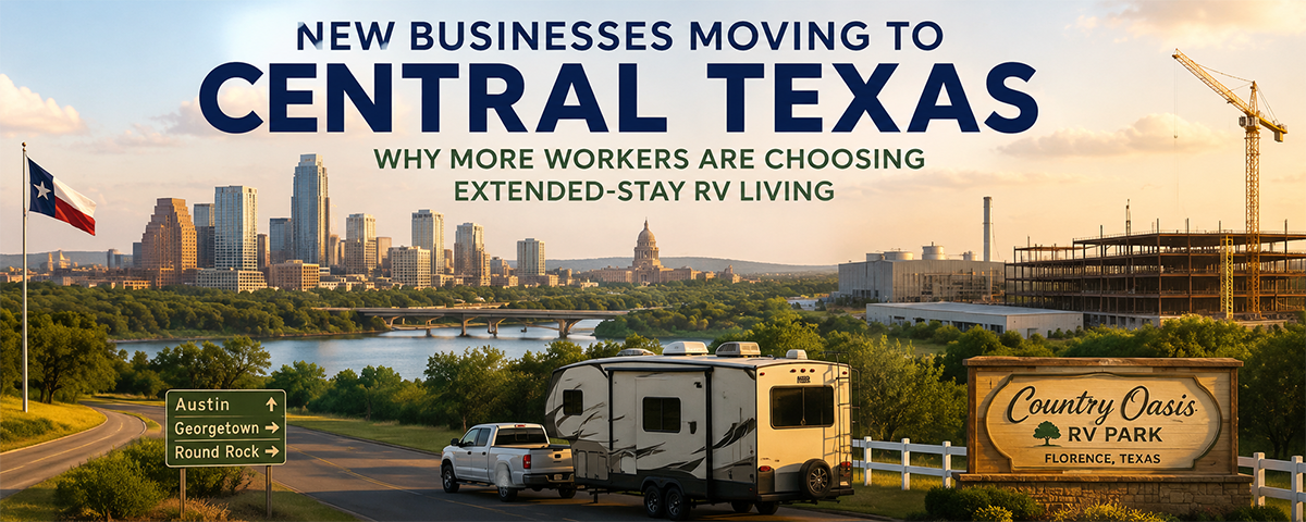 Construction and business growth creating demand for extended-stay RV living in Central Texas